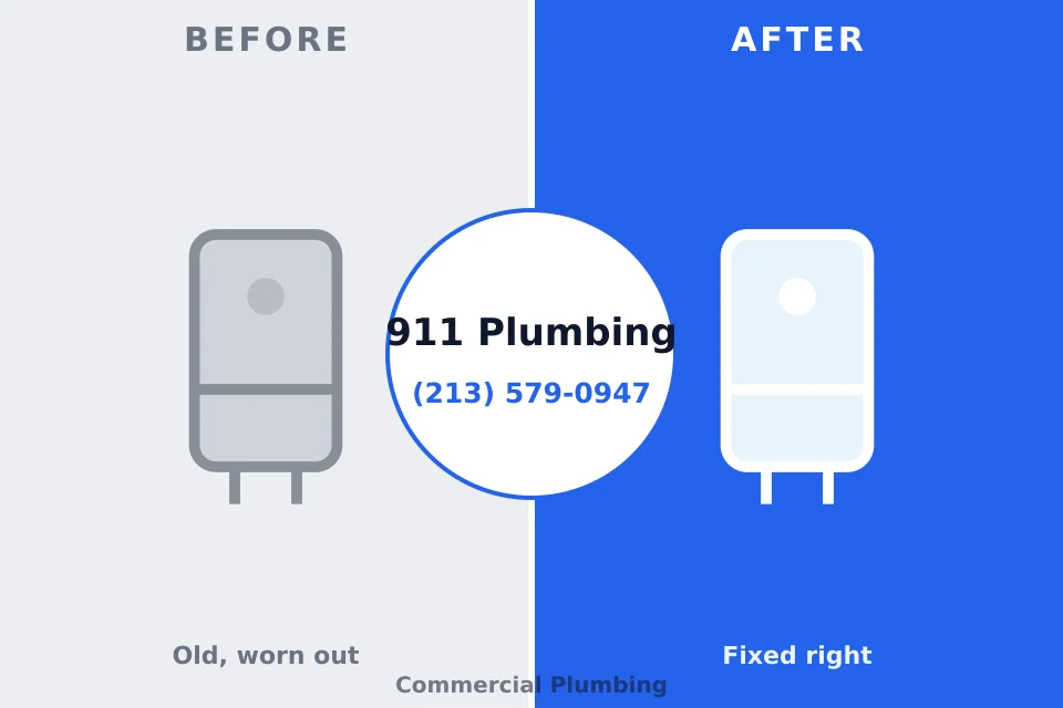Before and after: plumbing repair Massapequa Park, NY